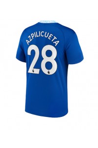 Chelsea Cesar Azpilicueta #28 Fotballdrakt Hjemme Klær 2022-23 Korte ermer